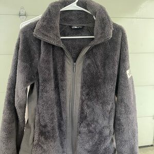 Gray Ish Purple Fuzzy North Face